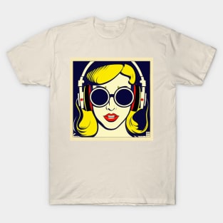 Vintage Pop Art Musical Pinup T-Shirt